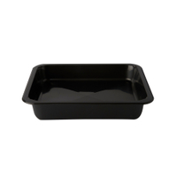 PAPSTAR Mikrowellenschalen Siegelschale,  1330 ml,  ungeteilt 88433,  1 Karton = 10 Packungen à 50 Stück,  schwarz