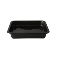 PAPSTAR Mikrowellenschalen Siegelschale,  1330 ml,  ungeteilt 88433,  1 Packung = 50 Stück,  schwarz