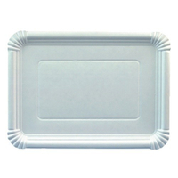 Papstar Pappteller eckig 95333,  1 Packung = 125 Stück