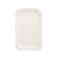 Papstar Pappteller,  eckig,  weiß 90376,  1 Packung = 250 Stück,  Maße 10 x 16 cm