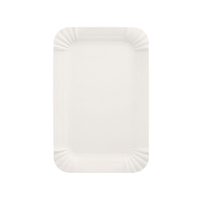Papstar Pappteller,  eckig,  weiß 90377,  1 Packung = 250 Stück,  Maße 11 x 17 cm