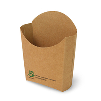 Papstar Pure „100% Fair“ Pommes-Frites-Schütte,  Pappe 87255,  1 Packung = 80 Stück,  klein