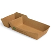 Papstar Pure „100% Fair“ Pommes-Frites-Trays aus Pappe,  2-geteilt 87256,  1 Packung = 80 Stück,  mittel