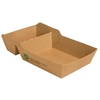 Papstar Pure „100% Fair“ Pommes-Frites-Trays aus Pappe,  2-geteilt 87257,  1 Packung = 80 Stück,  extra groß