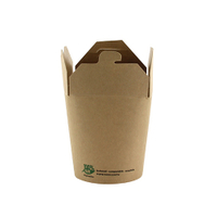Papstar Pure „100% Fair“ Snackboxen aus Pappe,  eckig 87268,  1 Packung = 25 Stück,  230 ml