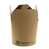Papstar Pure „100% Fair“ Snackboxen aus Pappe,  eckig 87269,  1 Packung = 25 Stück,  760 ml