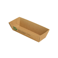 Papstar Pure „100% Fair“ Snacktrays,  Pappe 87241,  1 Packung = 80 Stück,  10, 5 x 3, 3 x 3 cm