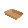 Papstar Pure „100% Fair“ Snacktrays,  Pappe 87246,  1 Packung = 80 Stück,  11 x 16 x 4 cm,  extra groß