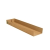 Papstar Pure „100% Fair“ Snacktrays,  Pappe 87247,  1 packung = 80 Stück,  7, 5 x 28, 5 x 3 cm