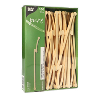 Papstar Pure Bambus Getränke-Quirle,  Flash,  21 cm 88418,  1 Packung = 100 Stück