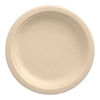 Papstar Pure Einwegteller,  Zuckerrohr,  Ø 15 cm 89864,  1 Packung = 50 Stück,  Farbe: natur