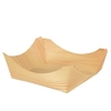 Papstar Pure Fingerfood-Schalen Holz,  eckig 85686,  1 Packung = 50 Stück,  10 x 10 x 3, 5 cm