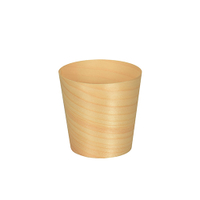 Papstar Pure Fingerfood-Schalen Holz,  rund 85681,  1 Packung = 50 Stück,  Ø 6 cm