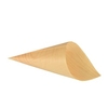 Papstar Pure Fingerfood-Spitztüten, m Holz 85676,  1 Packung = 50 Stück,  Ø 9, 5 cm