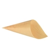Papstar Pure Fingerfood-Spitztüten, m Holz 85677,  1 Packung = 50 Stück,  Ø 11 cm