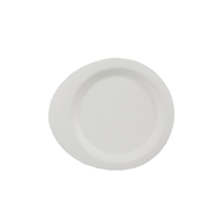 Papstar Pure Fingerfood-Teller,  Zuckerrohr 85211,  1 Packung = 50 Stück,  mit Anfasser,  12, 4 x 11, 2 cm