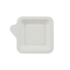 Papstar Pure Fingerfood-Teller,  Zuckerrohr 85214,  1 Packung = 50 Stück,  eckig mit Anfasser,  11, 3 x 11, 3 cm