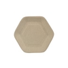 Papstar Pure Fingerfood-Teller Zuckerrohr 87428,  1 Packung = 50 Stück,  Hexagon