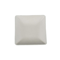 Papstar Pure Fingerfood-Teller,  Zuckerrohr 89437,  1 Packung = 50 Stück,  eckig,  6, 5 x 6, 5 cm