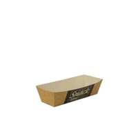Papstar Pure Good Food Snacktrays Imbissschalen,  Pappe 86626,  1 Packung = 50 Stück,  3, 3 x 10, 5 cm