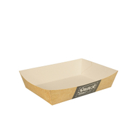 Papstar Pure Good Food Snacktrays Imbissschalen,  Pappe 86637,  1 Packung = 50 Stück,  11 x 16 cm