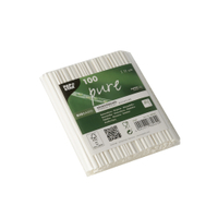 Papstar Pure Papier Rührstäbchen,  weiß 88069,  1 Karton = 30 Packungen à 100 Stück,  11 cm