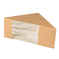 Papstar Pure Sandwichboxen,  Pappe 85690,  1 Packung = 50 Stück,  für 3 Scheiben