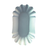 Papstar Pure Schalen oval,  weiß 11273,  1 Packung = 250 Stück