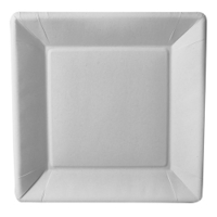 Papstar Pure Teller Pappe,  eckig 86615,  1 Packung = 50 Stück