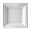 Papstar Pure Teller tief aus Zuckerrohr,  eckig 87310,  1 Packung = 50 Stück,  20 x 20 x 3 cm