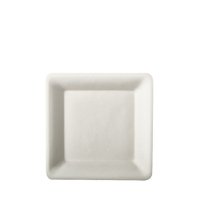 Papstar Pure Teller,  Zuckerrohr 82454,  1 Packung = 12 Stück,  15, 5 x 15, 5 cm