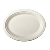 Papstar Pure Teller Zuckerrohr,  oval 84588,  1 Packung = 50 Stück