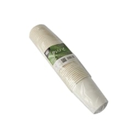 Papstar Pure Trinkbecher,  0, 2 Liter,  weiß 87457,  1 Packung = 50 Stück