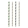 Papstar Pure Trinkhalme,  Papier 87674,  1 Packung = 25 Stück,  Stripes,  einzeln gehüllt