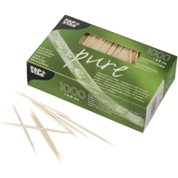 Papstar Pure Zahnstocher 12735,  1 Packung = 1000 Stück,  Länge: 6, 8 cm
