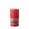 Papstar Rustic Stumpenkerze,  durchgefärbt 95784,  1 Karton = 6 Stück,  rot