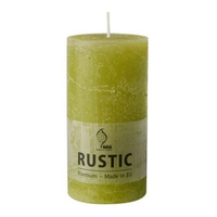 Papstar Rustic Stumpenkerze,  durchgefärbt 95789,  1 Karton = 6 Stück,  birke