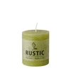 Papstar Rustic Tischkerze,  durchgefärbt 95783,  1 Karton = 6 Stück,  birke
