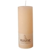 Papstar Rustic Zylinderkerze,  durchgefärbt 95792,  1 Karton = 6 Stück,  creme