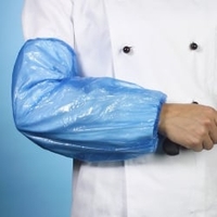 Papstar Schutzärmel 12127,  1 Packung = 100 Stück,  blau