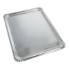 Papstar Servierplatten,  eckig,  silber 11331,  1 Packung = 10 Stück