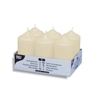 Papstar Stumpenkerzen creme 17991,  1 Packung = 6 Stück