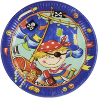 Papstar Teller,  rund 11786,  1 Packung = 10 Stück,  Motiv: Pirate