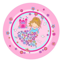 Papstar Teller,  rund 81346,  1 Packung = 10 Stück,  Motiv: Princess Friends