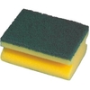Papstar Topfreiniger,  Schwamm mit Griffrille 19964,  1 Multipack = 8 x 2 Stück = 16 Stück