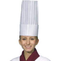 Papstar Toscana Kochmütze,  Vlies 12251,  1 Packung = 5 Stück