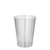 Papstar Trinkbecher,  0, 2 l,  glasklar,  mit Füllstrich 12162,  1 Packung = 50 Stück