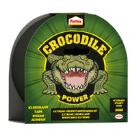 Pattex Crocodile Power Tape Gewebeklebeband PCPT5,  Bandgröße: 30 m x 48 mm,  schwarz