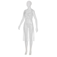 PE-Einwegschürzen,  weiß 05020-W-BL,  1 Packung = 50 Stück
