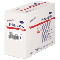 Peha basic Latex OP-Handschuhe,  puderfrei 9425011,  1 Karton = 4 Packungen = 200 Paar,  Größe 6